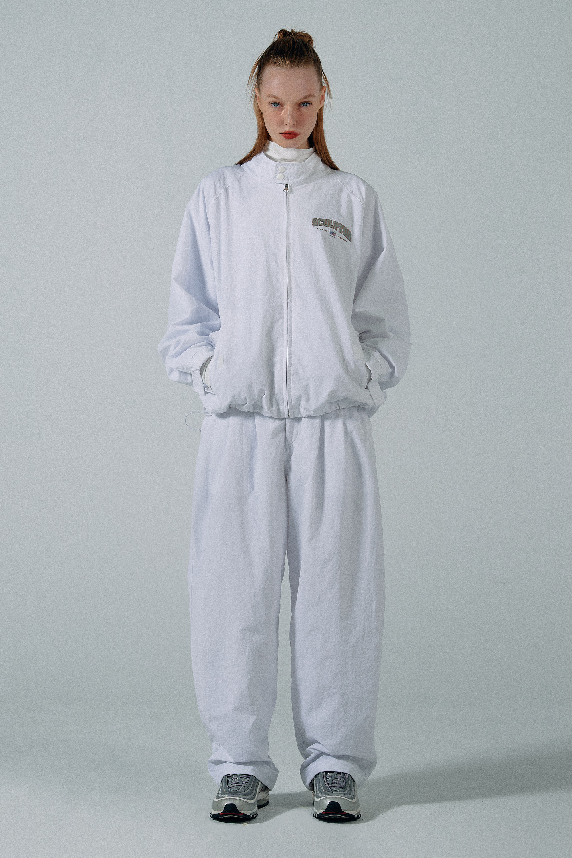 Two-Way Wind Pants White