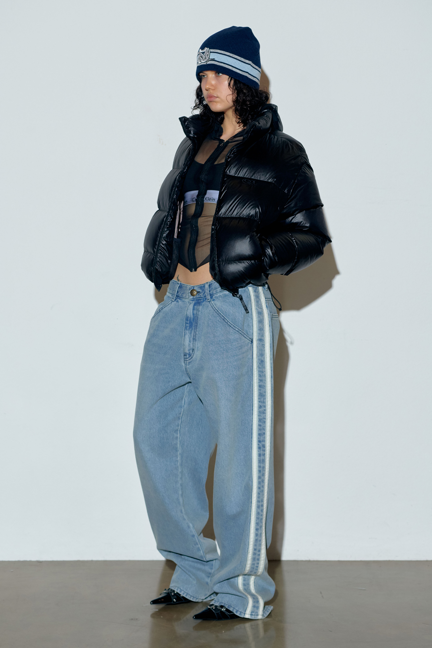 104 RDS Cropped Puffer Down Black