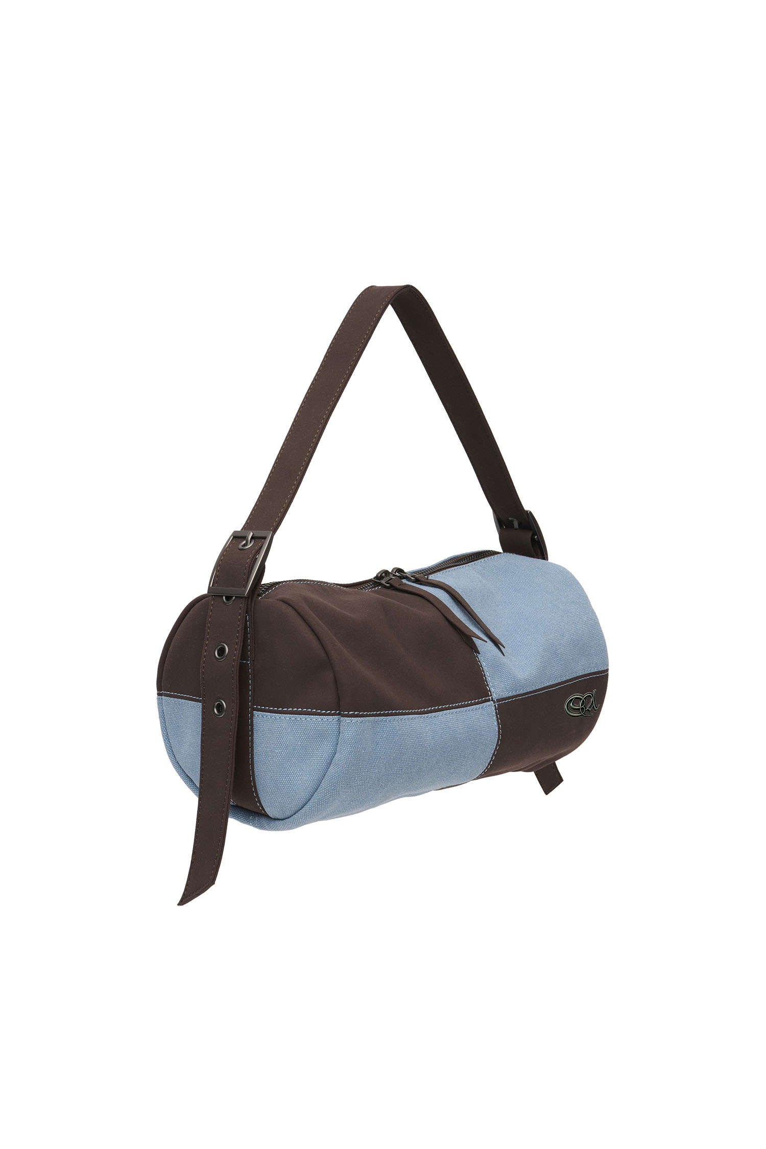 Color Block Mini Duffle Bag Blue/Brown